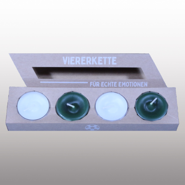 Kaufen Fußball Viererkette Kerze Licht Feuer Flutlicht Manufakturen Parafin Stearin Handmade Bremen